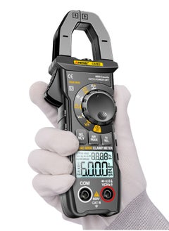 Buy CM82 Digital Clamp Meter 6000 Counts True RMS NCV Universal Meter Black in Saudi Arabia