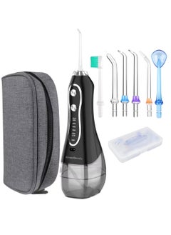 اشتري Cordless Water Flosser 300ml Tank Electric Dental Oral Irrigator Teeth Cleaner for Teeth Cleaning 5 Modes Dental Oral Irrigator Portable and Rechargeable IPX7 Waterproof Water Flossing في الامارات