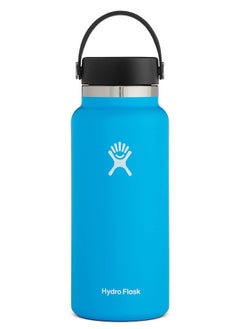 Buy 32 oz Wide Mouth with Flex Cap Stainless Steel Reusable Water Bottle - Vacuum Insulated, Dishwasher Safe, BPA-Free, Non-Toxic in Saudi Arabia