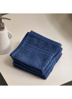 Buy Essential 4-Piece Carded Face Towel Set 30 x 30 cm in UAE