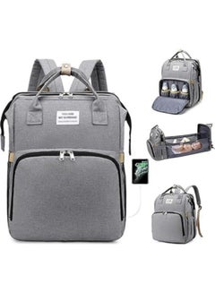 Buy Diaper Bag Backpack,Waterproof Diaper Changing Totes,Multi-Function Travel Portable Bassinet Backpack Mommy Bag in UAE