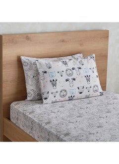 اشتري Ron Zoological 2-Piece Cotton Pillow Cover Set 75 x 50 cm في الامارات