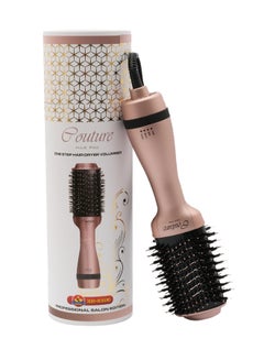 اشتري Hot Air Brush -3 In 1 Straightening Brush, Volumizer And Hair Dryer-Premium Salon QualityRosegold في الامارات