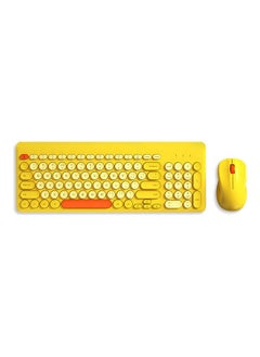 Buy Keyboard And Mouse Set Yellow in Saudi Arabia