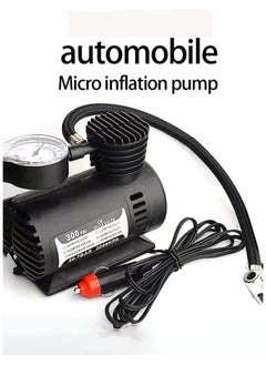 Buy Portable Emergency Air Compressor - Inflator Pump For Car / Motorcycle / Tire / Football - 12V in Saudi Arabia