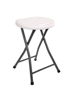 Buy Round Plastic Foldable Stool Metal Frame in Egypt