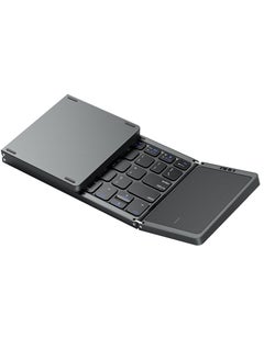 Buy Foldable Bluetooth Keyboard with Touchpad, Wireless Folding Keyboard, Multi-Device and Rechargeable, Portable Keyboard for iPad, iPhone, Android, Windows Laptop, Desktop, Tablet and PC in UAE