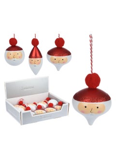 اشتري Homesmiths Christmas Ball Santa 8cm Assorted 1 Piece في الامارات