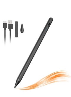 Buy Stylus Pencil compatible for Apple iPad (2018-2022), cimetech Stylus Pens for Touch Screens with Palm Rejection, Tilting & Magnetic Detection, Replacement Tips, Touch-active Design - Black in UAE