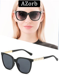 Buy Pearl Chain Sunglasses for Women Trendy Luxury Sun Glassess Women Classic Design Ladies Sunglass Fashion Eyewear UV Protection Shades in Saudi Arabia