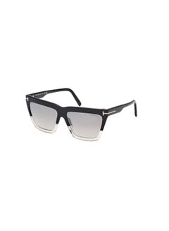 Buy Women's Acetate Sunglasses FT111005C56 Lens Size: 56 Millimeter - Black/Crystal in Saudi Arabia