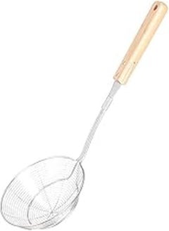 Buy Premium Stainless Steel Colander with Wooden Handle - Multipurpose Kitchen Strainer for Cooking and Frying, Dishwasher Safe (All 3 Sizes Pack) in Egypt