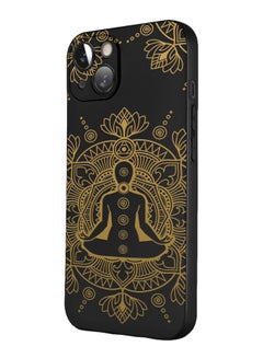 Buy for iPhone 13 Mini Case, Shockproof Protective Phone Case Cover for iPhone 13 Mini, with Meditation Pattern in UAE
