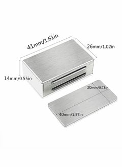 اشتري Magnetic Door Catch, Strong Drawer Magnetic Latches Kitchen Cabinet Magnets, Cabinet Door Magnet Latch Stainless Steel Kitchen Magnetic Latch for Cupboard, Drawer (4 Pack) في السعودية