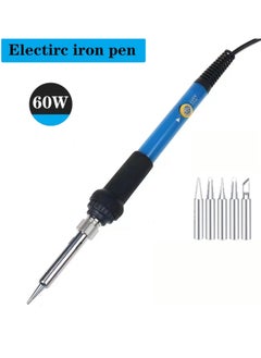 Buy Soldering Iron Adjustable Temperature 60W Electric UR Plug Heat Pencil Welding Repair Tool in UAE