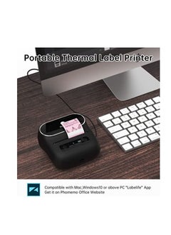 Buy Phomemo M220 Portable Thermal Label Makers Bluetooth Printer For Barcode Labeling Organizing Small Business Compatible With iOS And Android in UAE