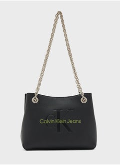 Buy Sculpted Monogram Detailed  Crossbody in Saudi Arabia