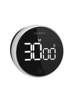 Buy INKBIRD Digital Kitchen Timer IDT-01 Countdown Timer With Ultra Clear LED Screen Rotate Control Stopwatch Magnetic Back Adjustable Alarm 500mAH Rechargeable Battery Big Digits in UAE