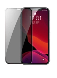 Buy kx2676 super tempered glass screen protector premium glass curved edge for iPhone 11 pro max clear in black in Egypt