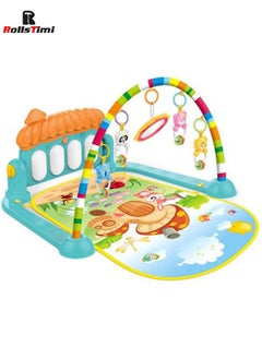 Buy Musical Piano Play Indoor Mat Center With Melodies Rattle For Kids in UAE