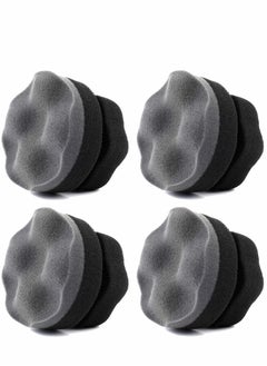 Buy 4 Pack Pro Tire Hex Grip Applicator Reusable Shine Dressing Pad Car Cleaning Supplies After Wash Cleaner for Vinyl Rubber Trim Accessories Wheel Rim in Saudi Arabia