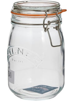 Buy Round Clip Top Glass Jar 1 L in UAE