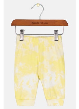 اشتري Toddlers Boy Slim Fit Tie Dye Pull On Pants, Yellow/White في الامارات