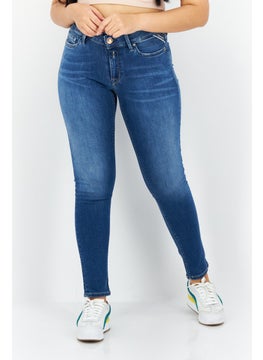 اشتري Women Skinny Fit Washed Stretchable Jeans, Blue في السعودية