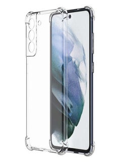 Buy Samsung Galaxy S21 Clear Clear Cover Case soft TPU Transparent Back Protective Case shock Absorbent Reinforced Corner for Samsung Galaxy S21 in UAE