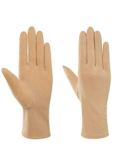 Buy Summer Driving Women Touch Screen Thin Cotton UV Sun Against Non Slip Riding Car Gloves in UAE