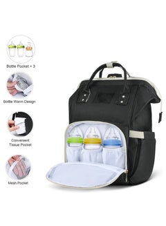 Buy Large Capacity Portable Stylish Maternity Waterproof Multi-Functional Large Capacity Durable Baby Diaper Bag, Nappy Changing Backpack Bag, Baby Nappy Bag in Saudi Arabia