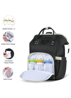 Buy Large Capacity Portable Stylish Maternity Waterproof Multi-Functional Large Capacity Durable Baby Diaper Bag, Nappy Changing Backpack Bag, Baby Nappy Bag in Saudi Arabia