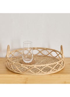 Buy Boho Bliss Round Tray 39 x 39 cm in UAE