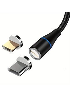 اشتري 2-in-1 With Magnetic Charging Cable With Fast Charging For Android And Type-C Devices في الامارات