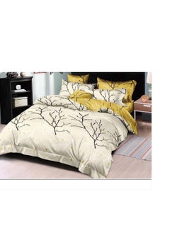 Buy 6Pcs Luxurious King size Comforter Set with Elegant Damask Pattern- 220*240cm in UAE