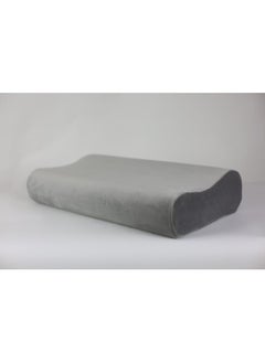 Buy Medical pillow made of American memory foam to prevent neck pain, 50 * 30 * 11, gray in Egypt