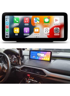 اشتري شاشة ستيريو للسيارة Android لمازدا CX9 مازدا CX-9 2016-2023 تدعم Apple Carplay Android Auto Wireless 4GB RAM 10.25 بوصة شاشة QLED بلوتوث USB بطاقة SIM AHD كاميرا متضمنة واجهة سريعة في الامارات