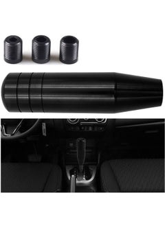 اشتري Heavy Weighted Shift Knob, 5 Inch Aluminum Shifter Handle with Adapters, Fits Most Manual & Buttonless Automatic Transmissions with 3 Adapters في الامارات