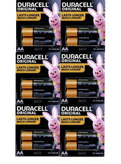 Buy Duracell Original Power Type AA Alkaline Battery 12 Pack in Saudi Arabia
