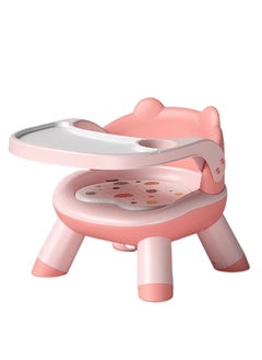 Buy Baby Dining Chair Lightweight Sounding Seat with Plate Removable Suitable for Toddlers Children's Eating Chair Backrest Small Stool in UAE