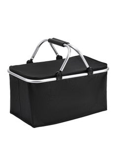 Buy Insulated Picnic Storage Basket - 47x27x23cm - Black in Saudi Arabia