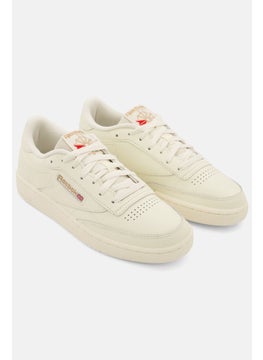 اشتري Women Club C Lace Up Tennis Shoes, Off White في السعودية