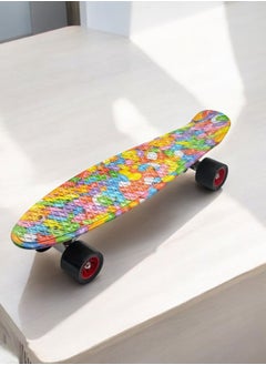 Buy SportQ®️ Anti-Slip Plastic Skateboard Skateboard Suitable for Teens, Adults, Youth and Beginners in Egypt