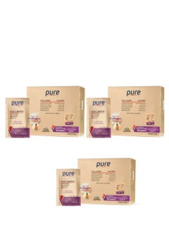 Buy Pure Collagen Pineapple Flavor 30 Sachets 3 Pack in Saudi Arabia