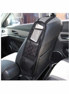 Buy 2 Pcs Car Seat Side Organizer, Auto Seat Storage Hanging Bag, Phones, Drink, Stuff Holder with Mesh, Pocket for Cars, SUV, Truck in Saudi Arabia