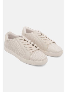 اشتري Women Medium The Rizzo Lace Up Casual Shoes, Ivory في الامارات