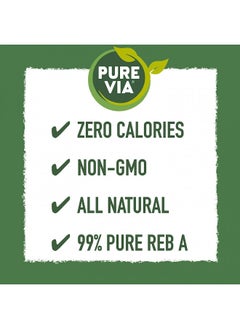 اشتري PURE VIA Stevia Sweetener Packets, Sugar Substitute, Natural Sweetener, No Erythritol, Zero Calorie Natural Sweetener Packets, 40 Count (Pack of 12) في الامارات