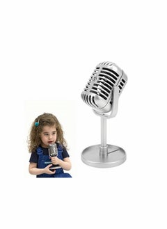 Buy Classic Prop Microphone Retro Microphone (Silver) in UAE