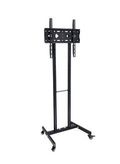 اشتري Height Adjustable Mobile Floor TV Stand with Wheels for 32-55 inch LCD LED Screens TV في السعودية