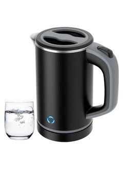 Buy Small Electric Kettle, Travel Mini Hot Water Boiler Heater, 304 Stainless Steel 0.8L Portable Electric Kettle or Boiling Water with Auto Shutoff Function for Camping, Traveling, Office, etc. in Saudi Arabia